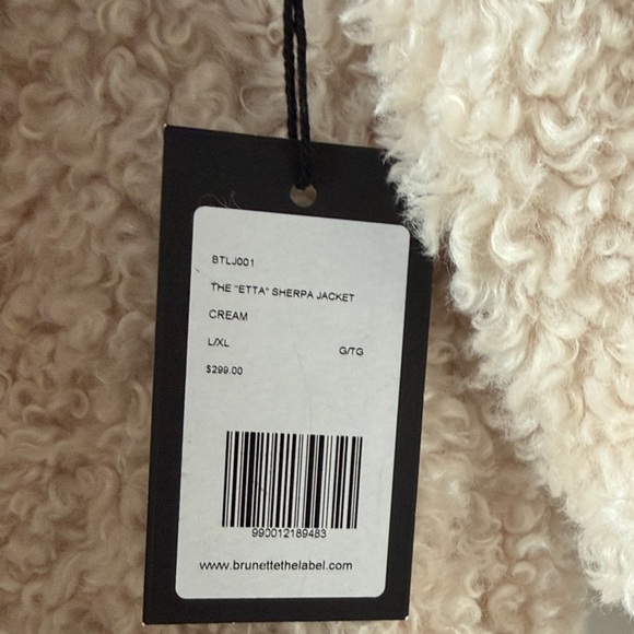 Brunette The Label Cream Fleece Jacket - Picture 3 of 7